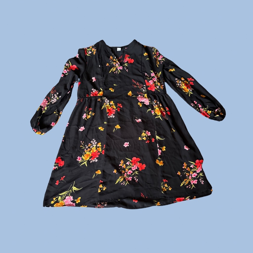 Floral-Print Georgette Swing Dress for Women